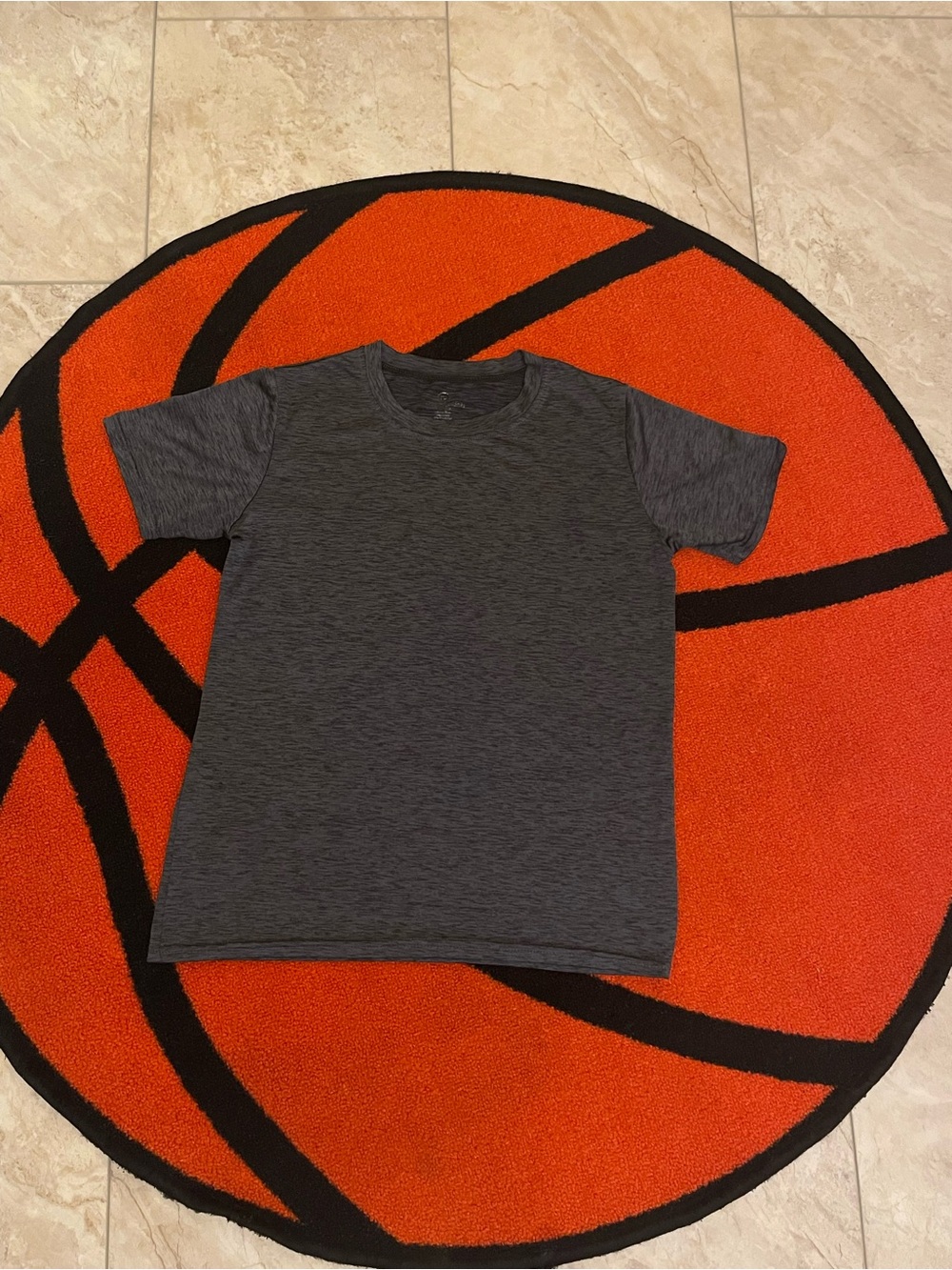 Kids Heather Charcoal T-Shirt- Medium